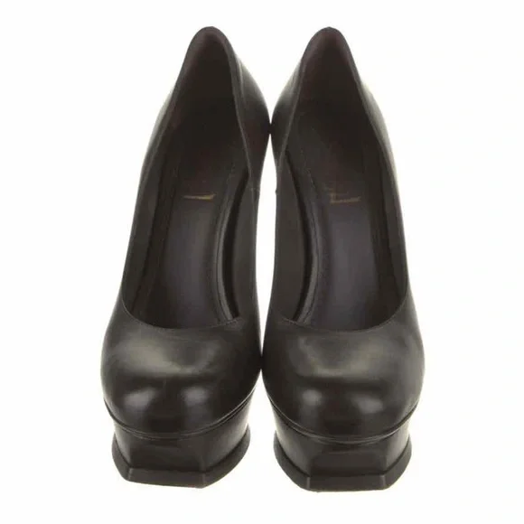 YSL | Brown Leather Pumps - Picture 2 of 5